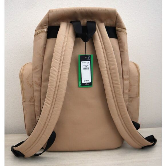Tommy Hilfiger 69J6936-200 Beige Chasen Logo Print Side Pocket Backpack - Picture 2 of 15